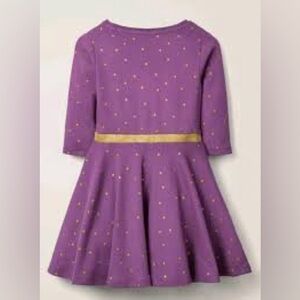 Boden purple polka dot twirly dress